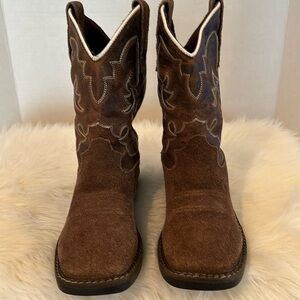 Dan Post Suede and Leather Western Boots